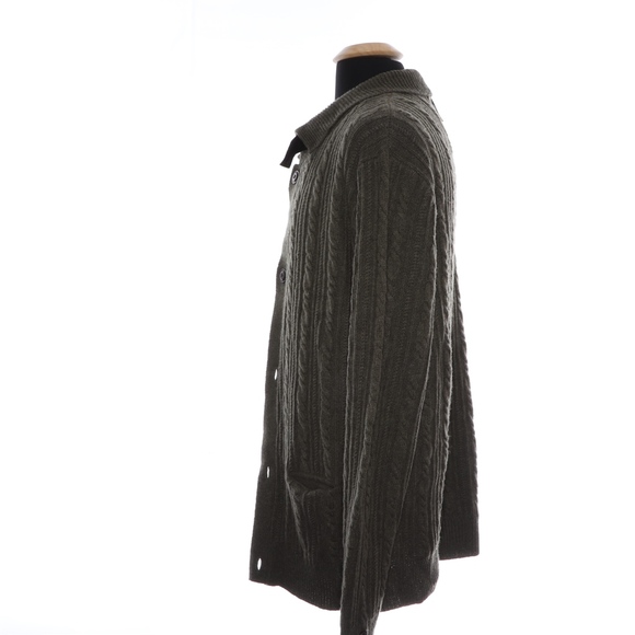 Cesarani Green Button Front Sweater XXL - Picture 2 of 4